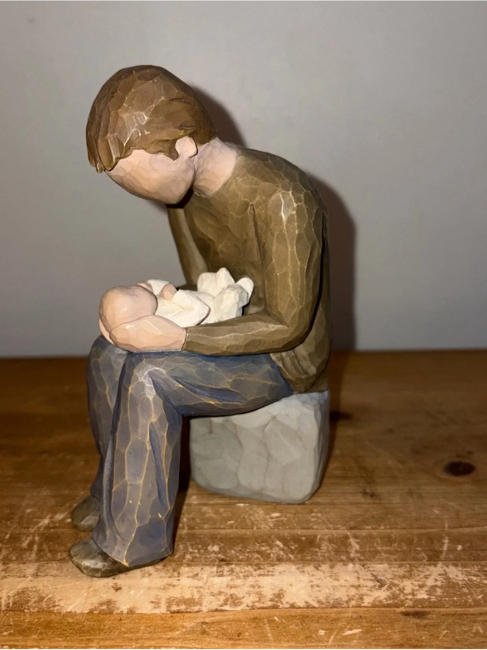 Willow Tree Figurine New Dad 2004 Demdaco DAD & BABY Artist Susan Lordi